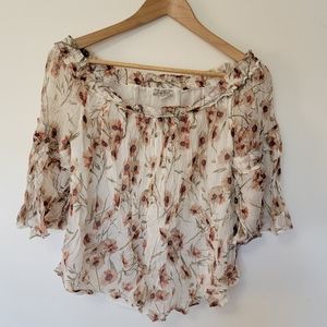 Luck Brand off shoulder smock top